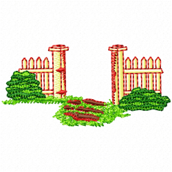 Garden Barriers Embroidery Design 3 Garden Barriers Embroidery Design 3
